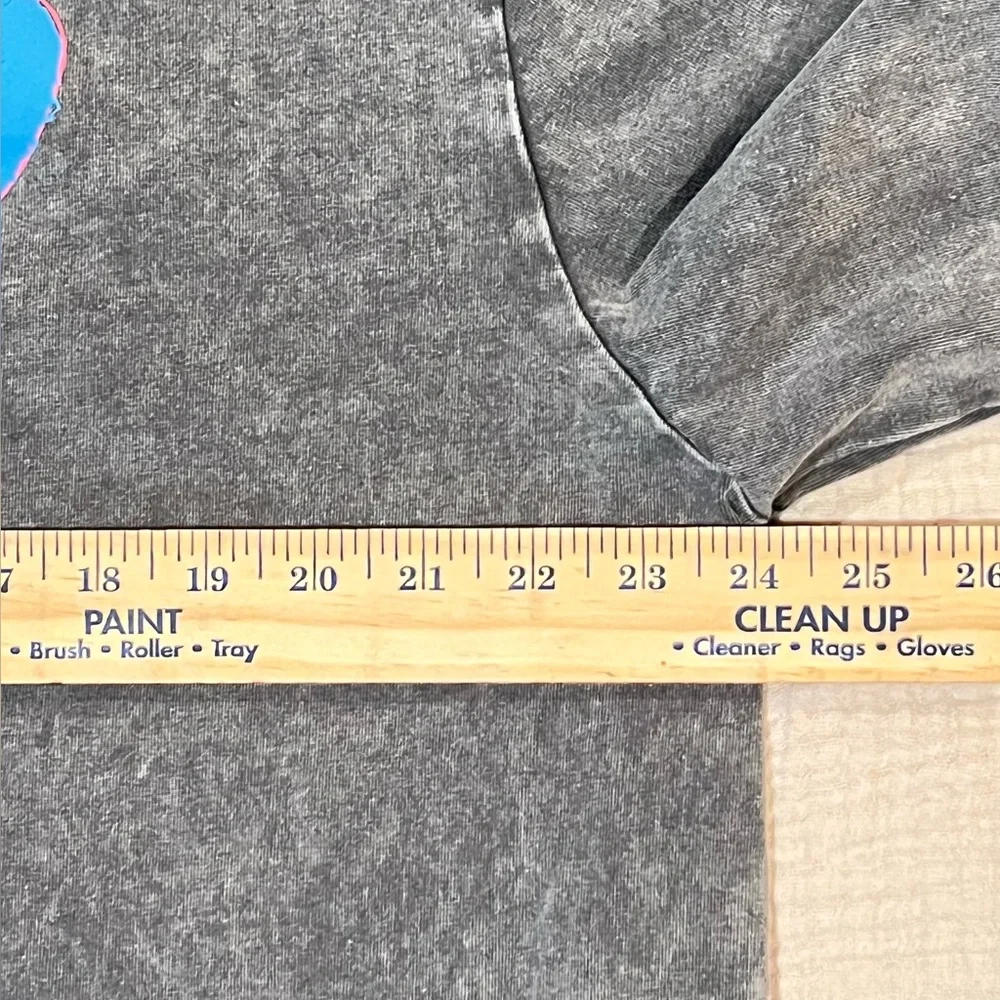 OTTO by kris Duct Taped Heart Long Sleeve Crewneck Tee Blue Heart Accents Sz XXL - Picture 11 of 15